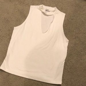 White Zara top